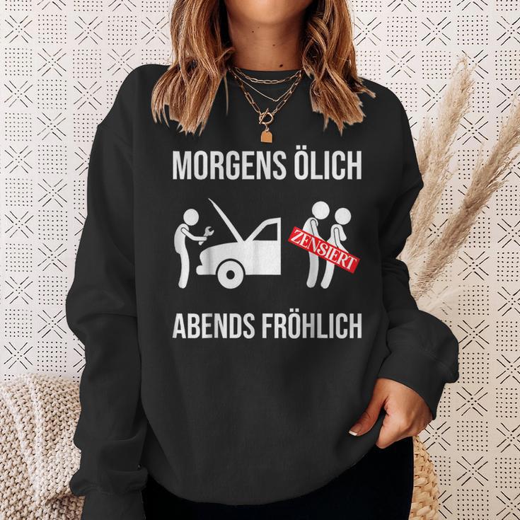 Morgens Ölich Abends Fröhlich Mechanic Mechatronics Sweatshirt Geschenke für Sie