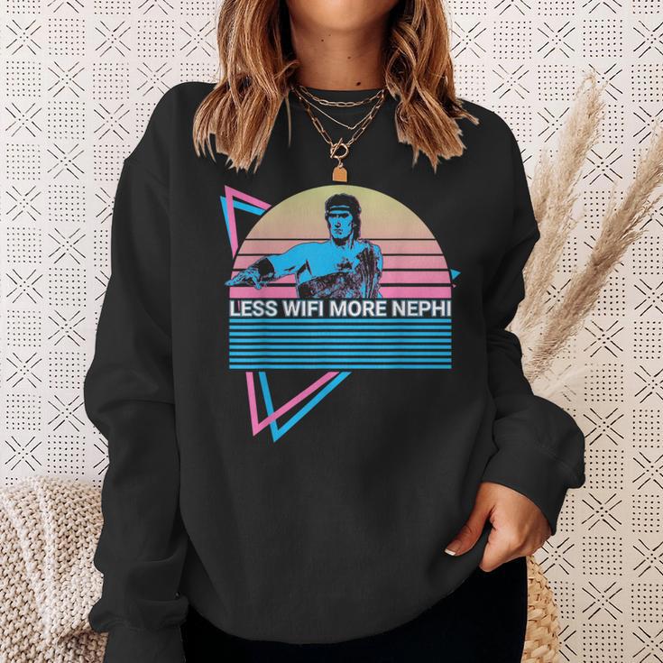 Mormon Lds Missionary Less Wifi More Nephi Sweatshirt Gifts for Her