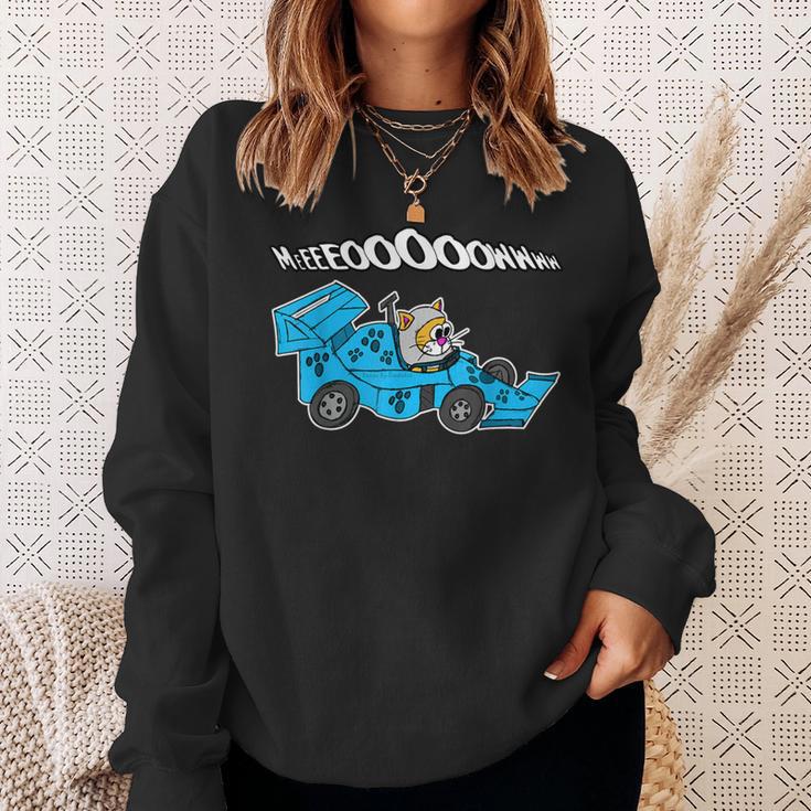 Motor Racing Cat Sports Car For Race Fans And Cat Lovers Sweatshirt Gifts for Her