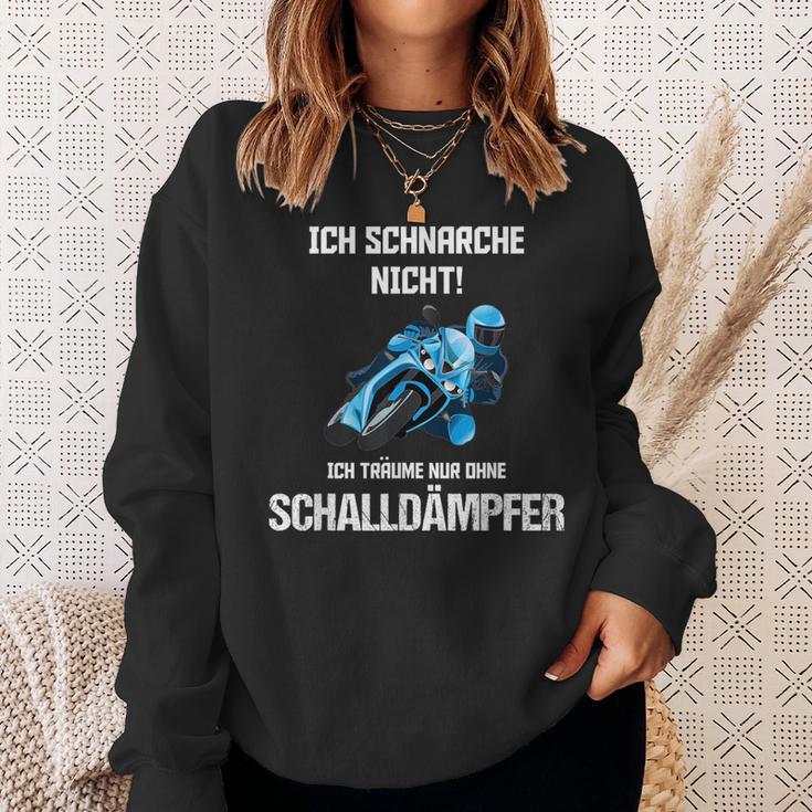 Motorrad Motorradfahrer Ich Schnarche Nicht Slogan Sweatshirt Geschenke für Sie