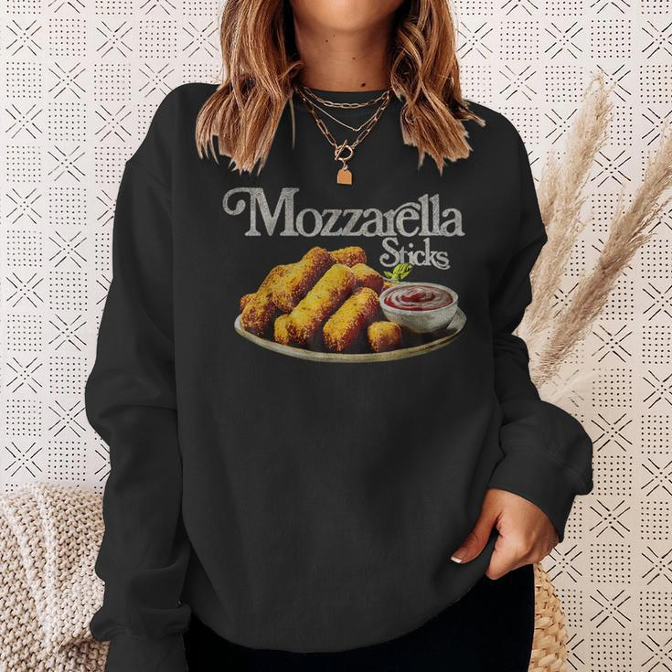 Mozzarella Sticks 90'S Mozzarella Stick Lover Bread Sweatshirt Gifts for Her