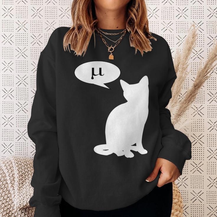 Mu Cat Greek Letter Mew Meow Miu Sweatshirt Gifts for Her