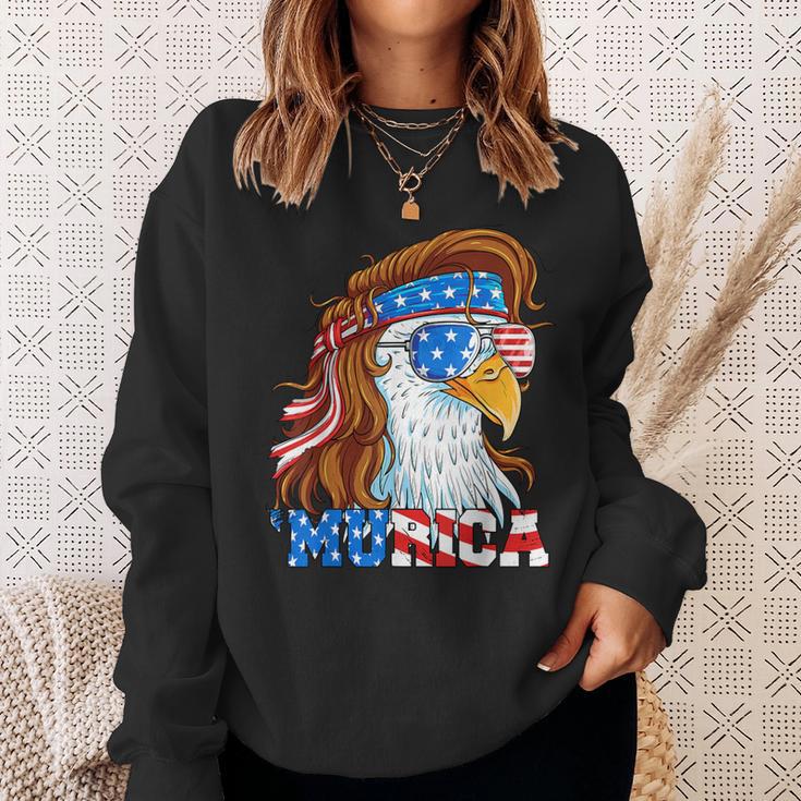 Murica Eagle 4Th Of July Mullet American Flag Usa Patriotic Sweatshirt Gifts for Her