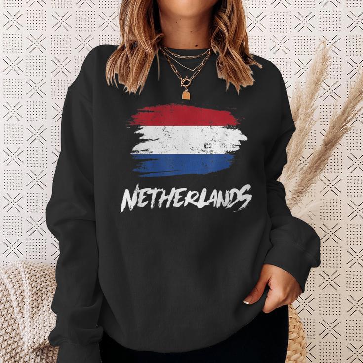 Netherlands Flag Netherlands Flag Holland Fan Sweatshirt Geschenke für Sie