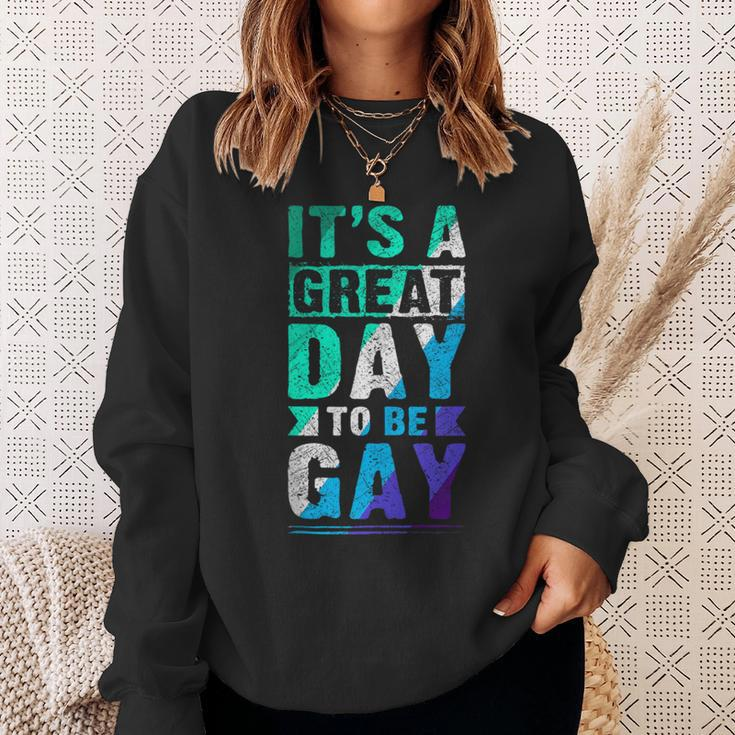 New Blue Gay Male Mlm Pride Flag Sweatshirt Gifts for Her