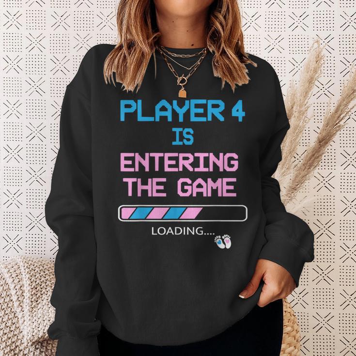 New Dad Baby Announcement Gender Reveal Father's Day Gaming Sweatshirt Gifts for Her