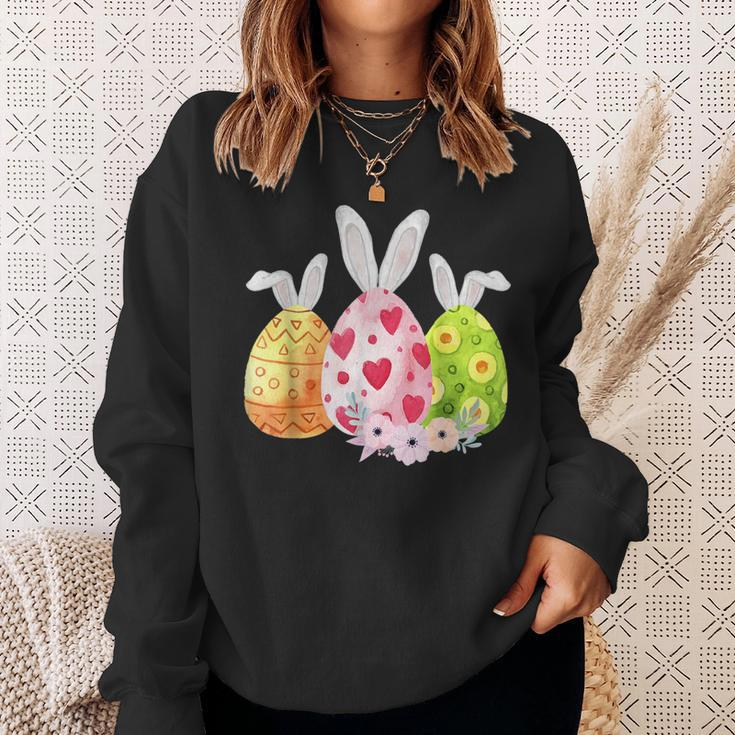 Niedliche Eier Ostern Tag Familie Matching Pyjama Ei Jagd Sweatshirt Geschenke für Sie