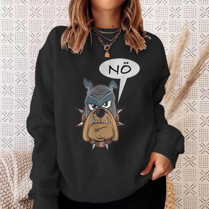 Nö Hund Statement Frosch I No Fun I Nein Sweatshirt Geschenke für Sie