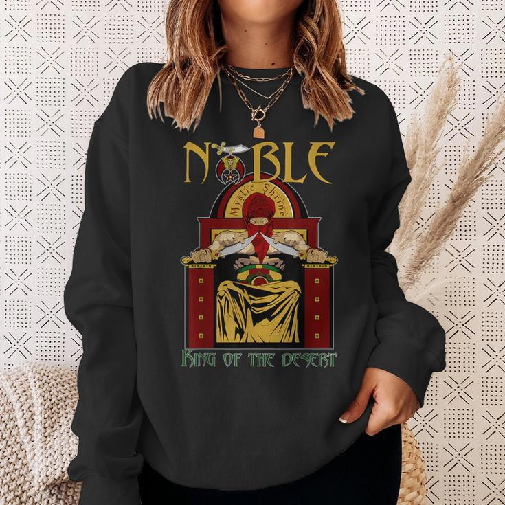 Noble Mystic Shrine King Of The Desert Shriner Father's Day Sweatshirt Gifts for Her