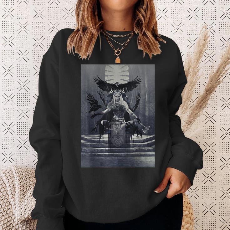 Nordic Goddess Hel Nordic Mythology Sweatshirt Geschenke für Sie