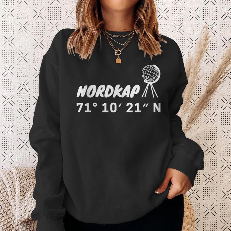 Nordkap Coordinates Sweatshirt Geschenke für Sie