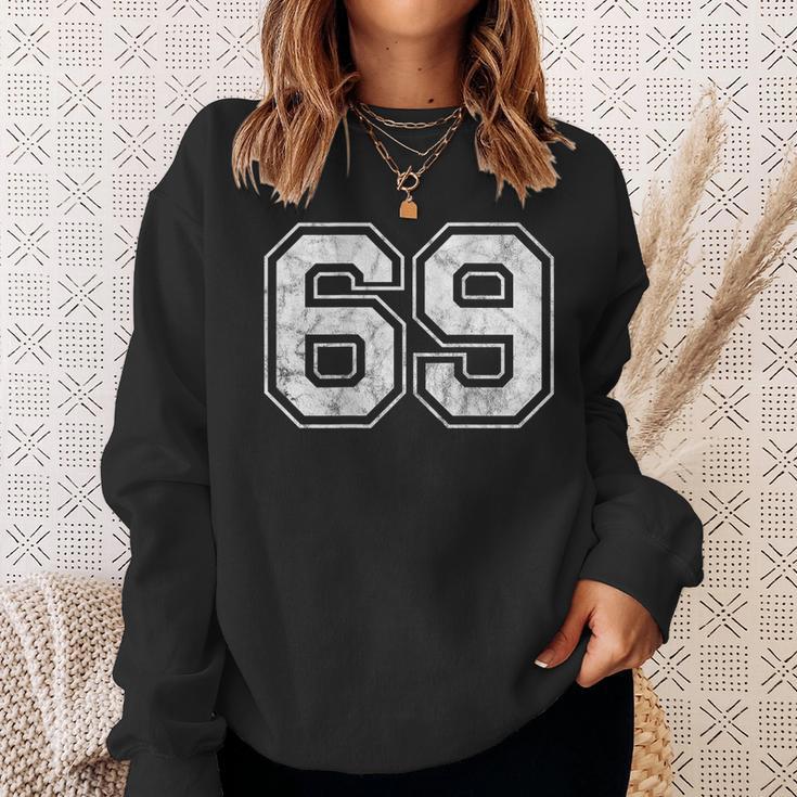 Number 69 On The Back Sweatshirt Gifts for Her