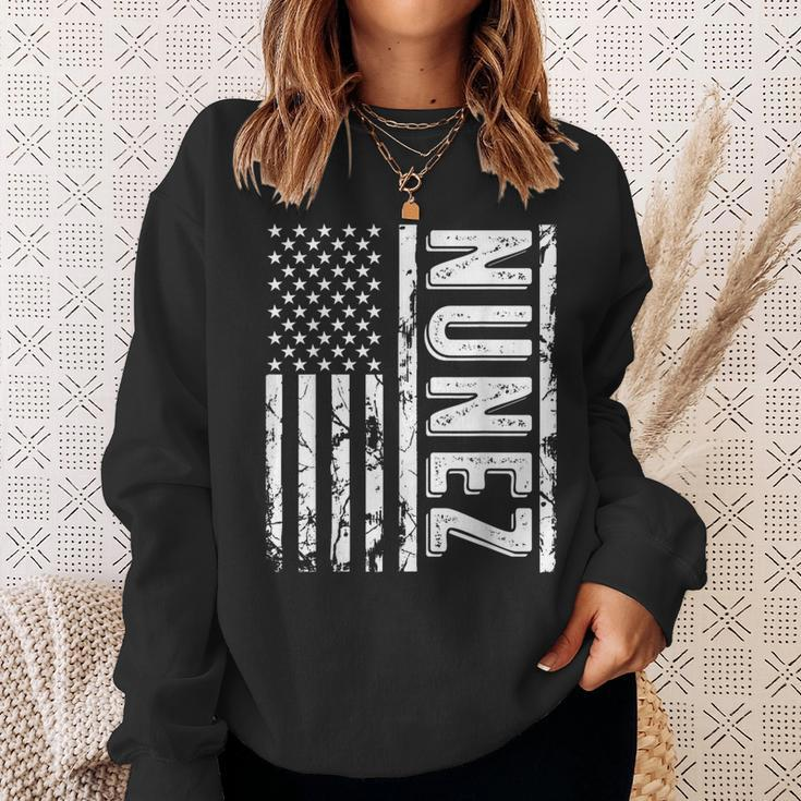 Nunez Last Name Surname Team Nunez Family Reunion Sweatshirt Gifts for Her