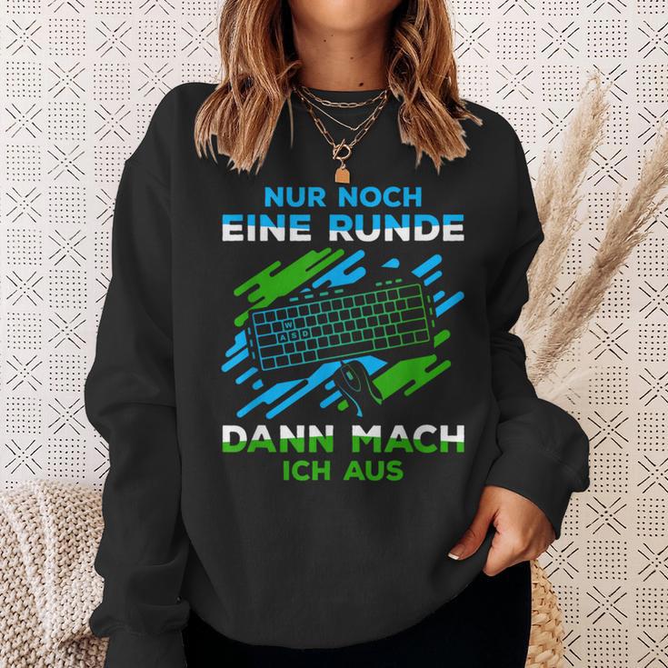 Nur Noch Eine Runde Gaming Gamer S Sweatshirt Geschenke für Sie