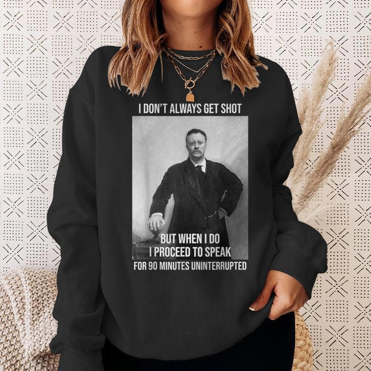 Theodore Roosevelt Political Buff Moose Party Teddy Sweatshirt Gifts for Her
