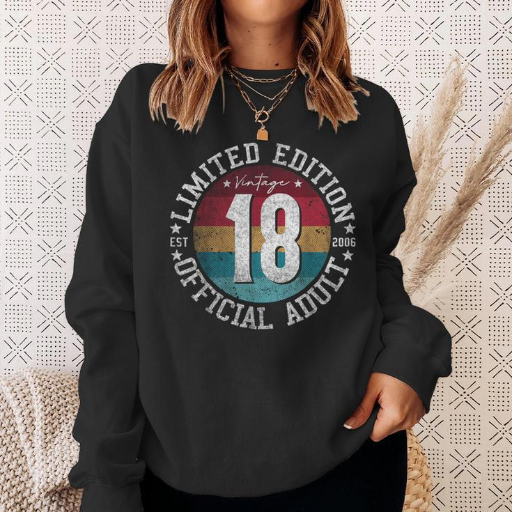 Official Adult 18Th Birthday 18 Year Old Sweatshirt Gifts for Her