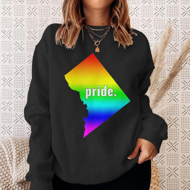 The Official Gay Pride Washington Dc Rainbow Sweatshirt Gifts for Her