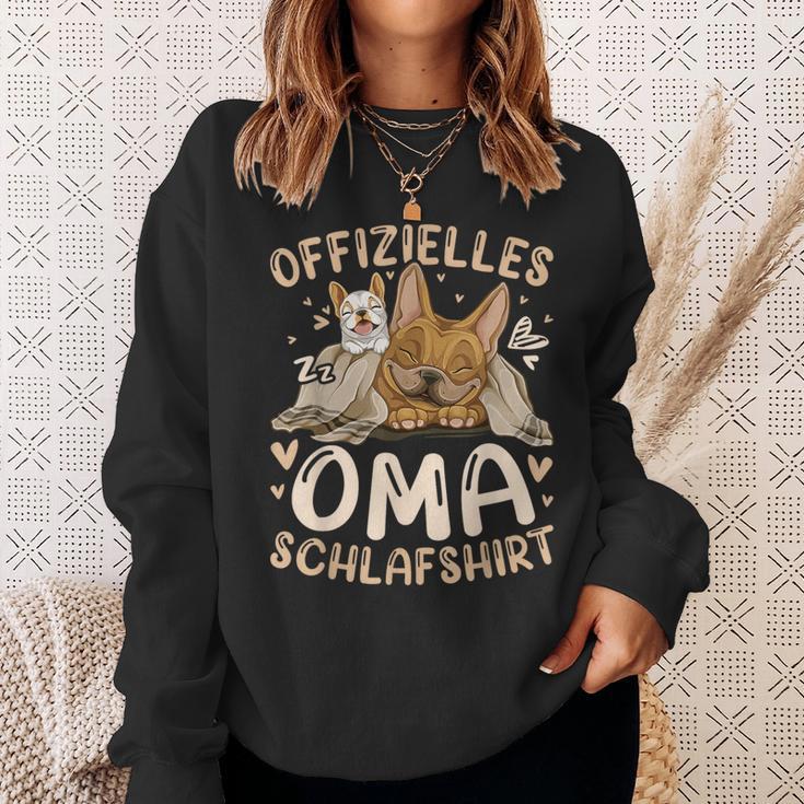 Offizielles Oma Schlaf Französische Bulldogge Sweatshirt Geschenke für Sie