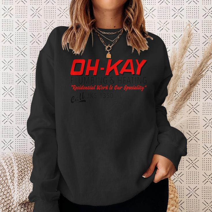 Oh Kay Wet Plumbing And Bandits Heating 90S Sweatshirt Gifts for Her