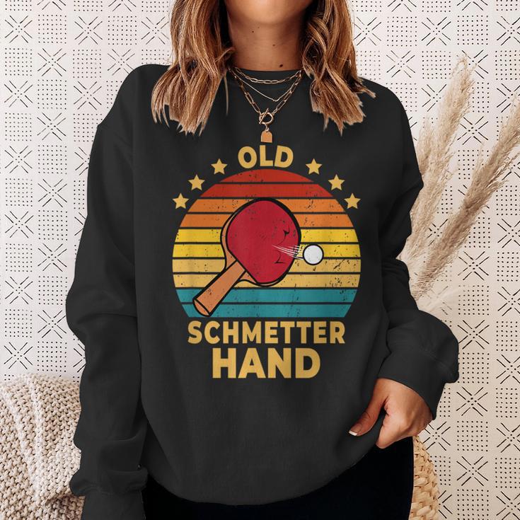 Old Butterhand Table Tennis Games Sweatshirt Geschenke für Sie