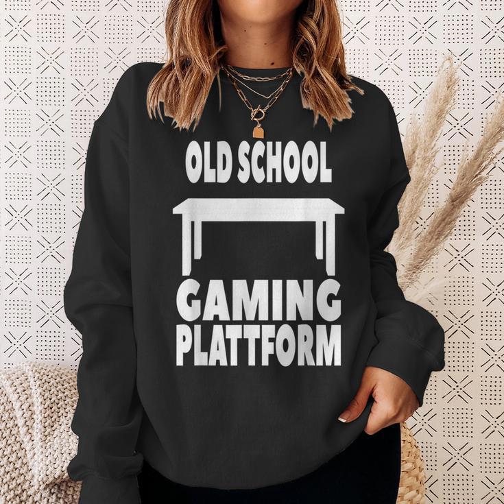 Old School Gaming Platform For Board Players Sweatshirt Gifts for Her