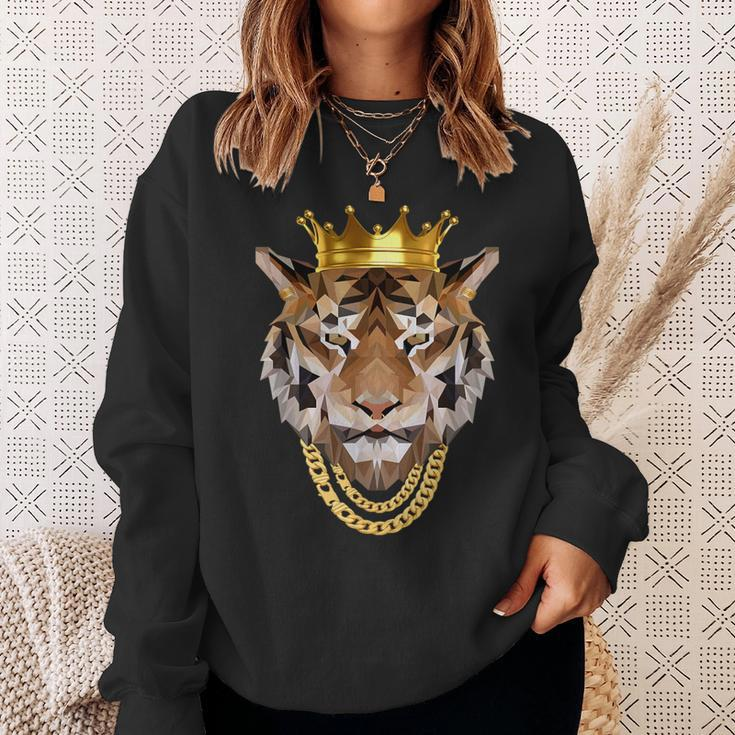 Oldschool Hip Hop Origami Tiger King Jungle Rap Dance Sweatshirt Geschenke für Sie