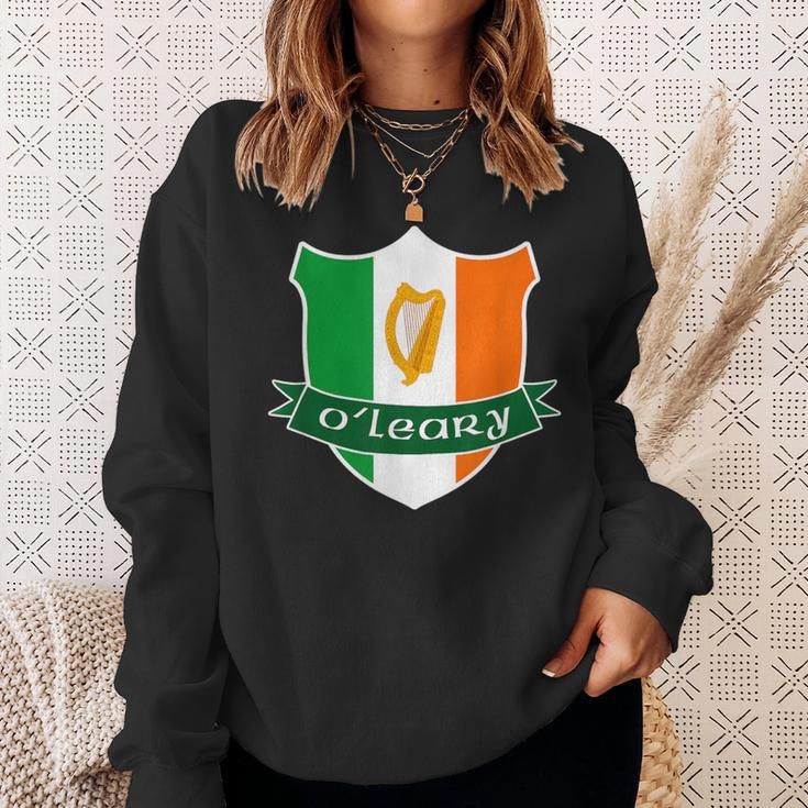 Oleary Irish Name Ireland Flag Harp Family Sweatshirt Gifts for Her