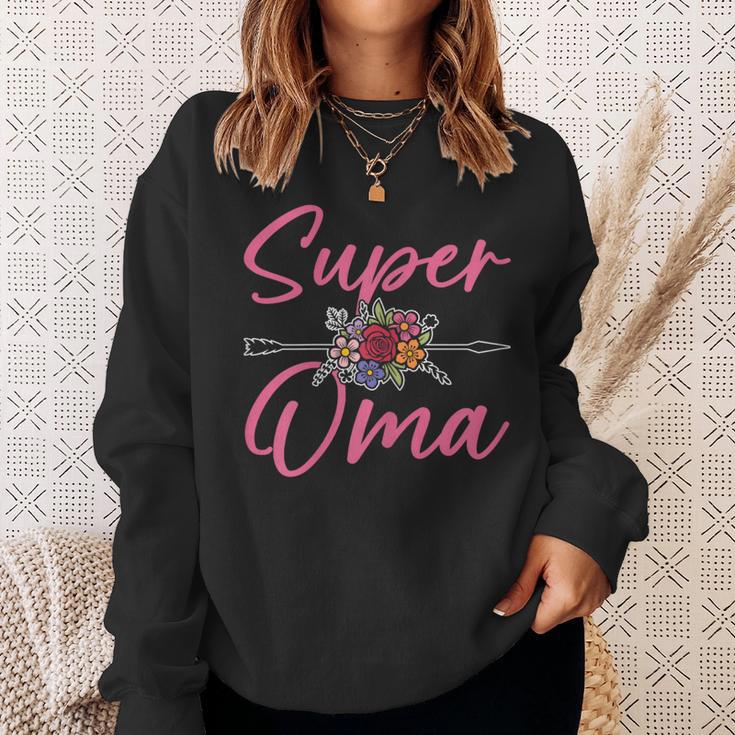 Oma Sprüche Super Oma Lustiges Sweatshirt Geschenke für Sie