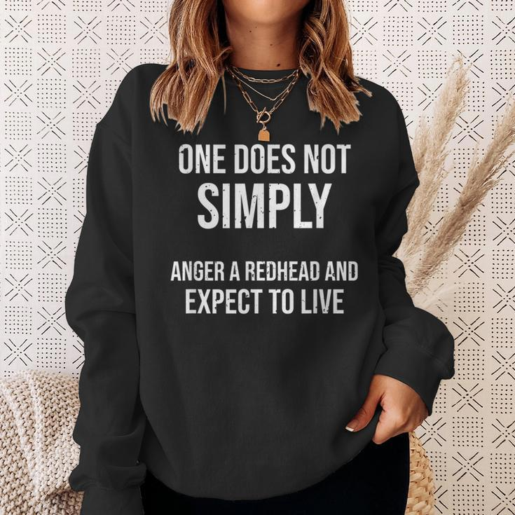 One Does Not Simply Anger A Redhead Meme Ginger Sweatshirt Gifts for Her