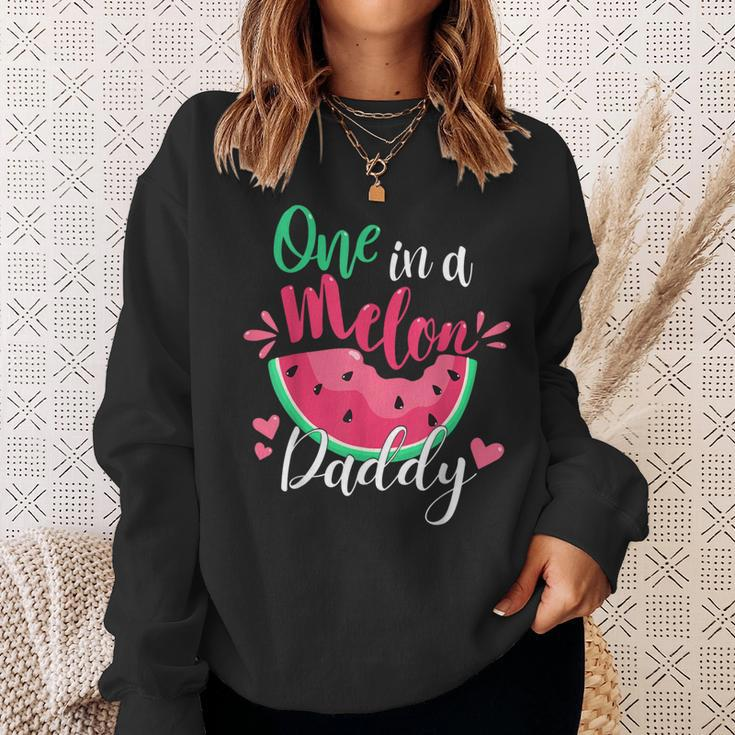 One In A Melon Daddy Birthday Party Matching Family Group Sweatshirt Gifts for Her