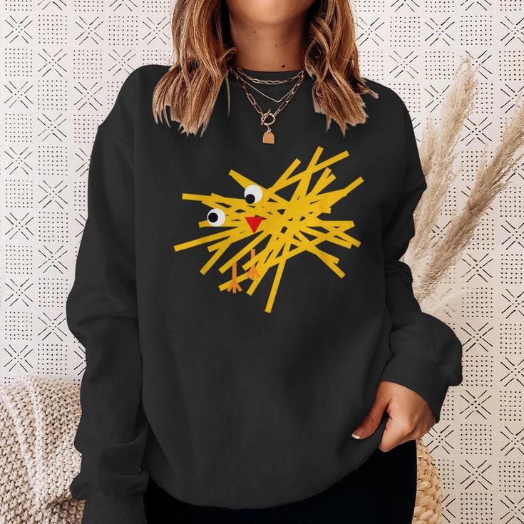 Ostern Chic Küken Streifen Sweatshirt Geschenke für Sie