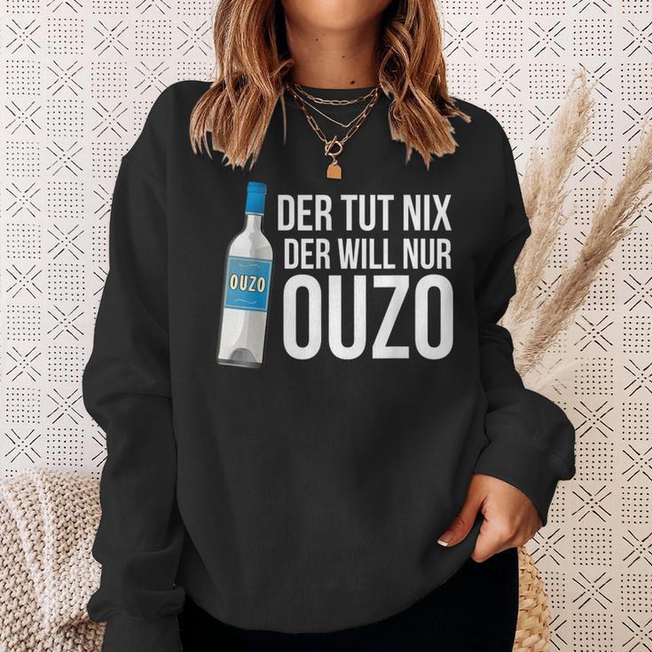 Ouzo Griechenland Geschenk In Griechisch Saufen Crete Sweatshirt Geschenke für Sie