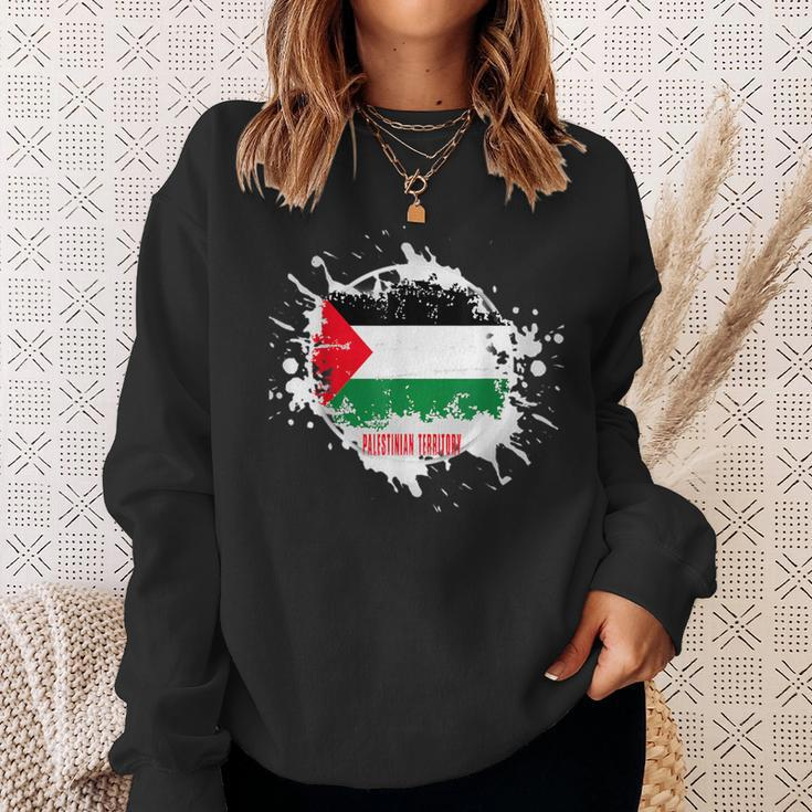 Palestinian Territory Splash Sweatshirt Gifts for Her