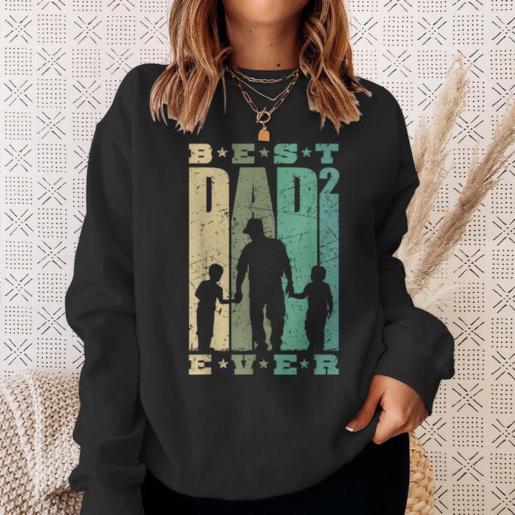 Papa 2 Söhne Dad Hoch 2 Zweifach Father S Sweatshirt Geschenke für Sie