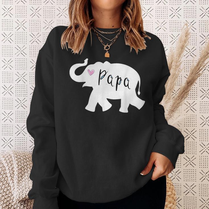 Papa Afrika Elefant Sweatshirt Geschenke für Sie