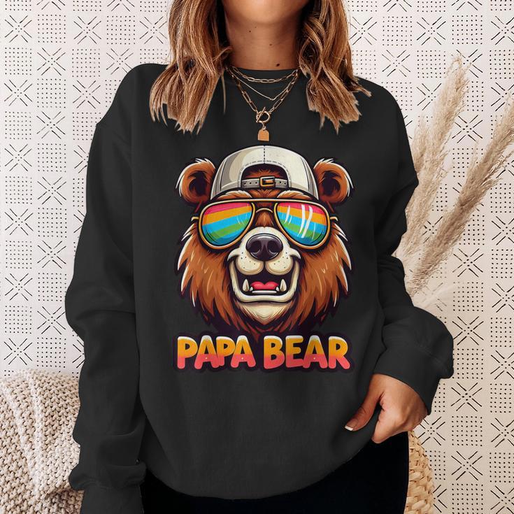 Papa Bär Papa Bearatertagsgeschenk Für Papa Spruch Lustig Sweatshirt Geschenke für Sie