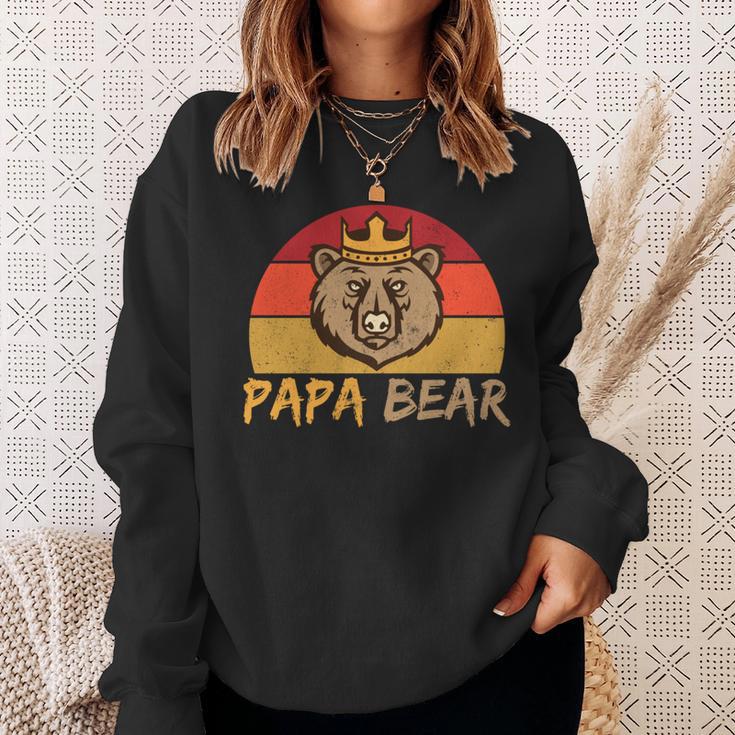 Papa Bär Papa Wildingatertagintage Sweatshirt Geschenke für Sie