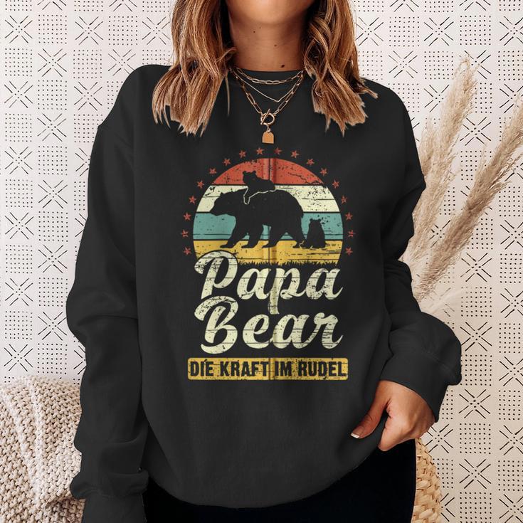 Papa Bear 2 Bären-Welpen Papa 2 Kinderatertag Bär Kapuzenjacke Sweatshirt Geschenke für Sie