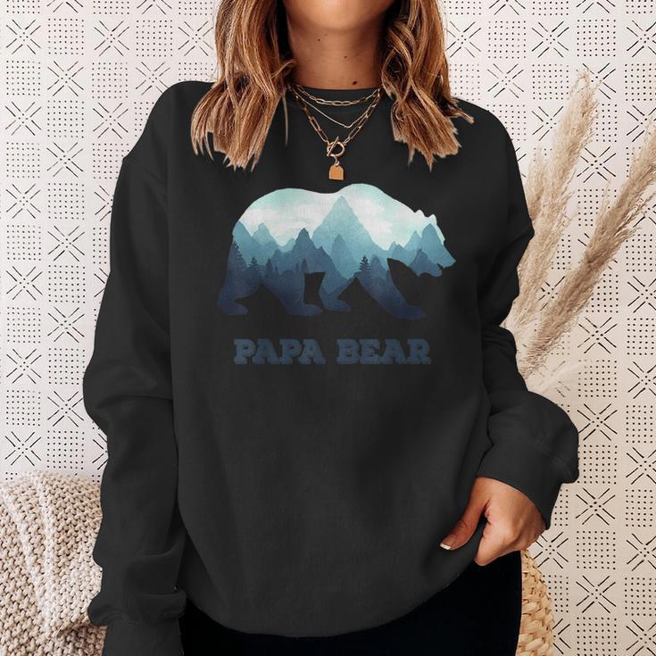 Papa Bear Wildlifeatertagsgeschenk Für Papa Papa Oder Dada Sweatshirt Geschenke für Sie