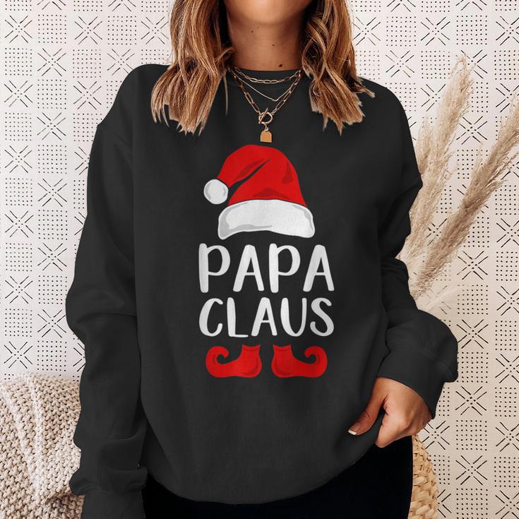 Papa Claus Grandpa Santa Claus Red Christmas Hat Sweatshirt Gifts for Her