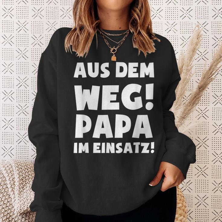 Papa Im Einsatz Father's Day Father Sweatshirt Geschenke für Sie