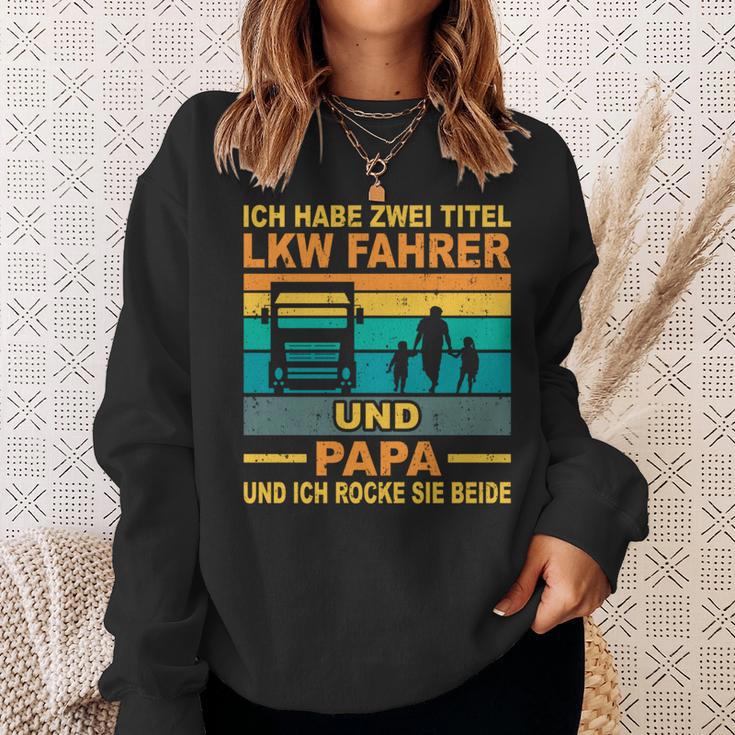 Papa Lkw Fahreratertag Berufsfahrerater Fernfahrer Papa Sweatshirt Geschenke für Sie