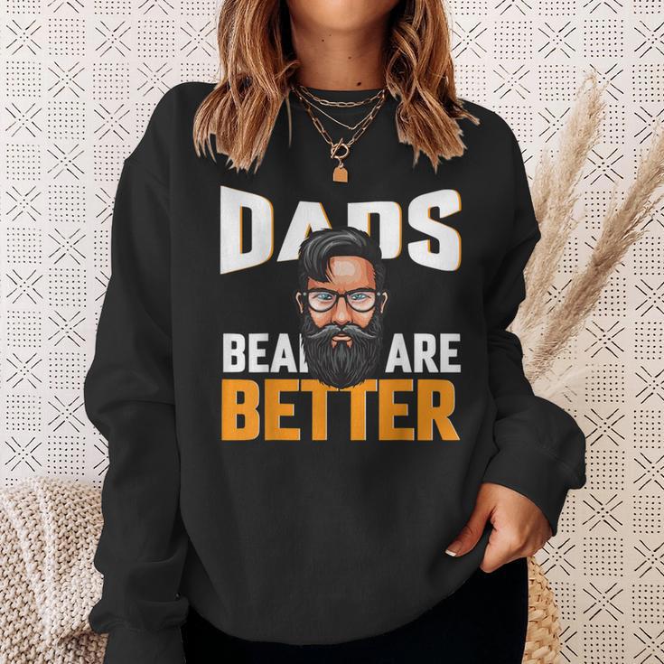 Papa Mann Mit Bart Zukünftiger Papa 2023 Bester Papa Sweatshirt Geschenke für Sie