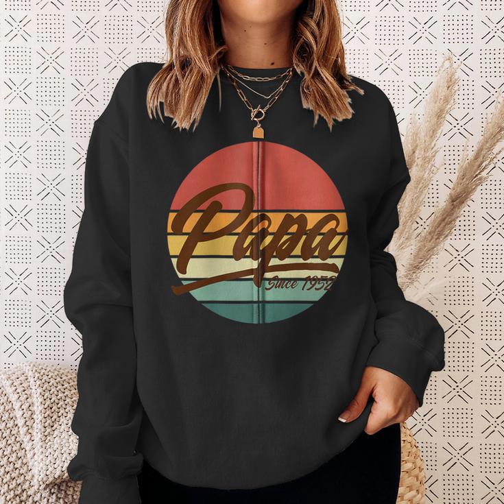 Papa Seit 1952 69 Geburtstag 69 Jahre Alt Papa Kapuzenjacke Sweatshirt Geschenke für Sie