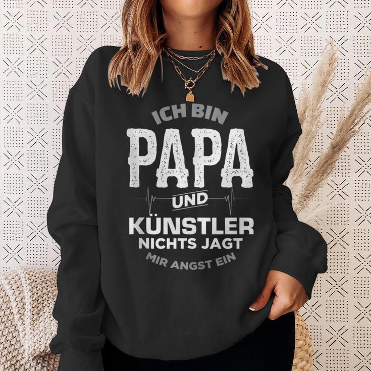 Papa Und Künstler Für Mann Freund Musiker Sänger Sweatshirt Geschenke für Sie