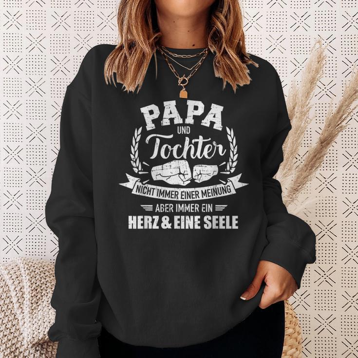 Papa Und Tochter Heart Und Seele Slogan Sweatshirt Geschenke für Sie