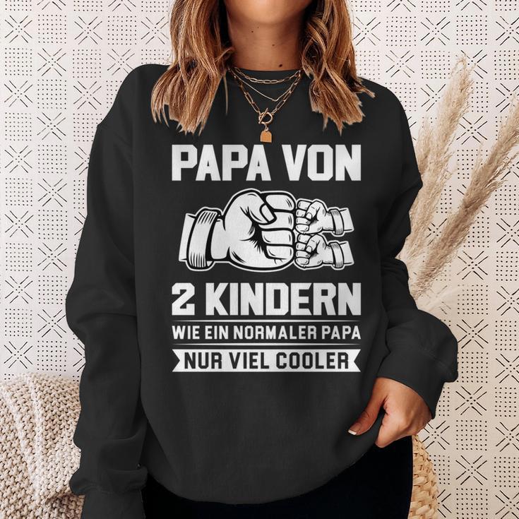 Papaon 2 Kindern Papa 2 Kinder Sweatshirt Geschenke für Sie