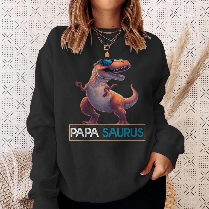 Papasaurus Dinosaurier Geburtstag Papa Saurus T-Rexatertag Sweatshirt Geschenke für Sie