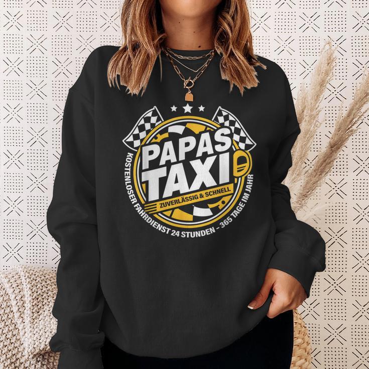 Papa´S Taxi Chauffeur Auto Fahren Bringen Und Holen Sweatshirt Geschenke für Sie