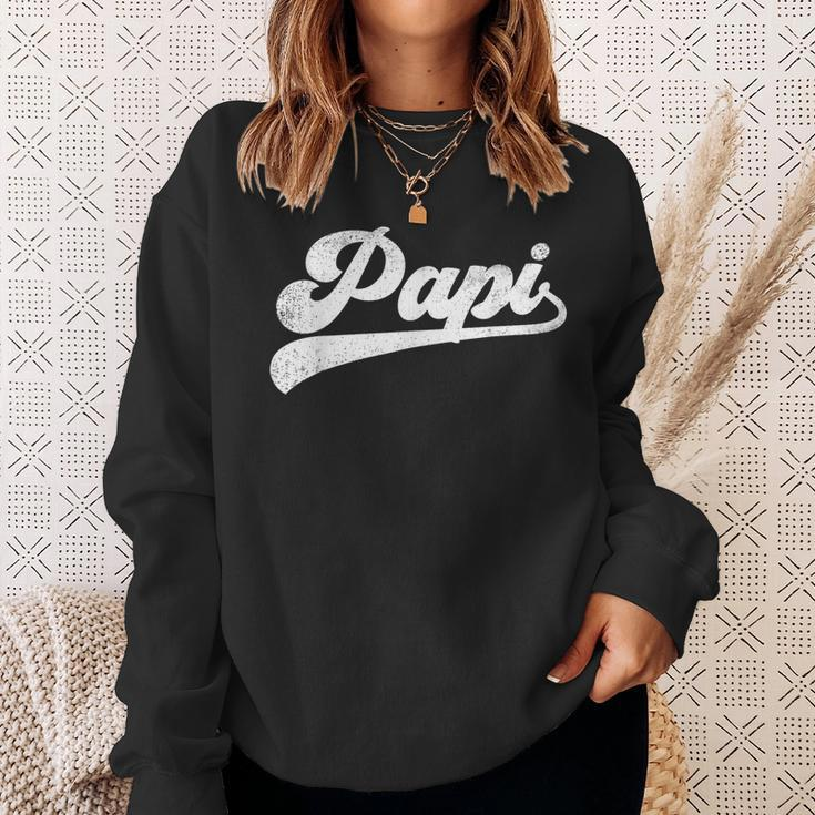 Papi Father's Day Papi Sweatshirt Gifts for Her